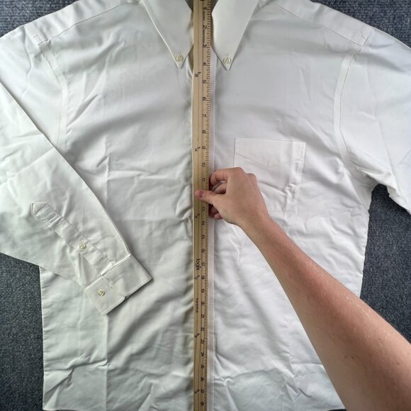 Brooks Brothers Corporate Collection VANDERBILT Button Up Shirt White 16.5 32/33 - Picture 6 of 11